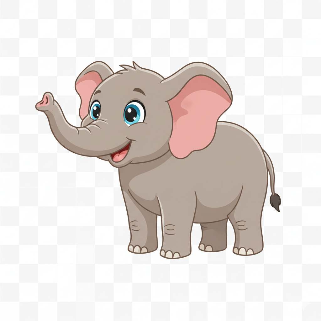 Maroon & Tidy Elephant Mascot